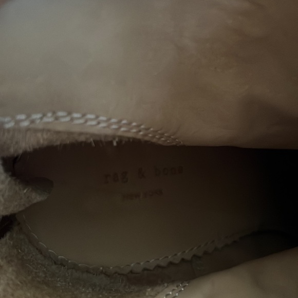 Rag & Bone beige canvas booties. Barely worn - heels practically new - Picture 8 of 11